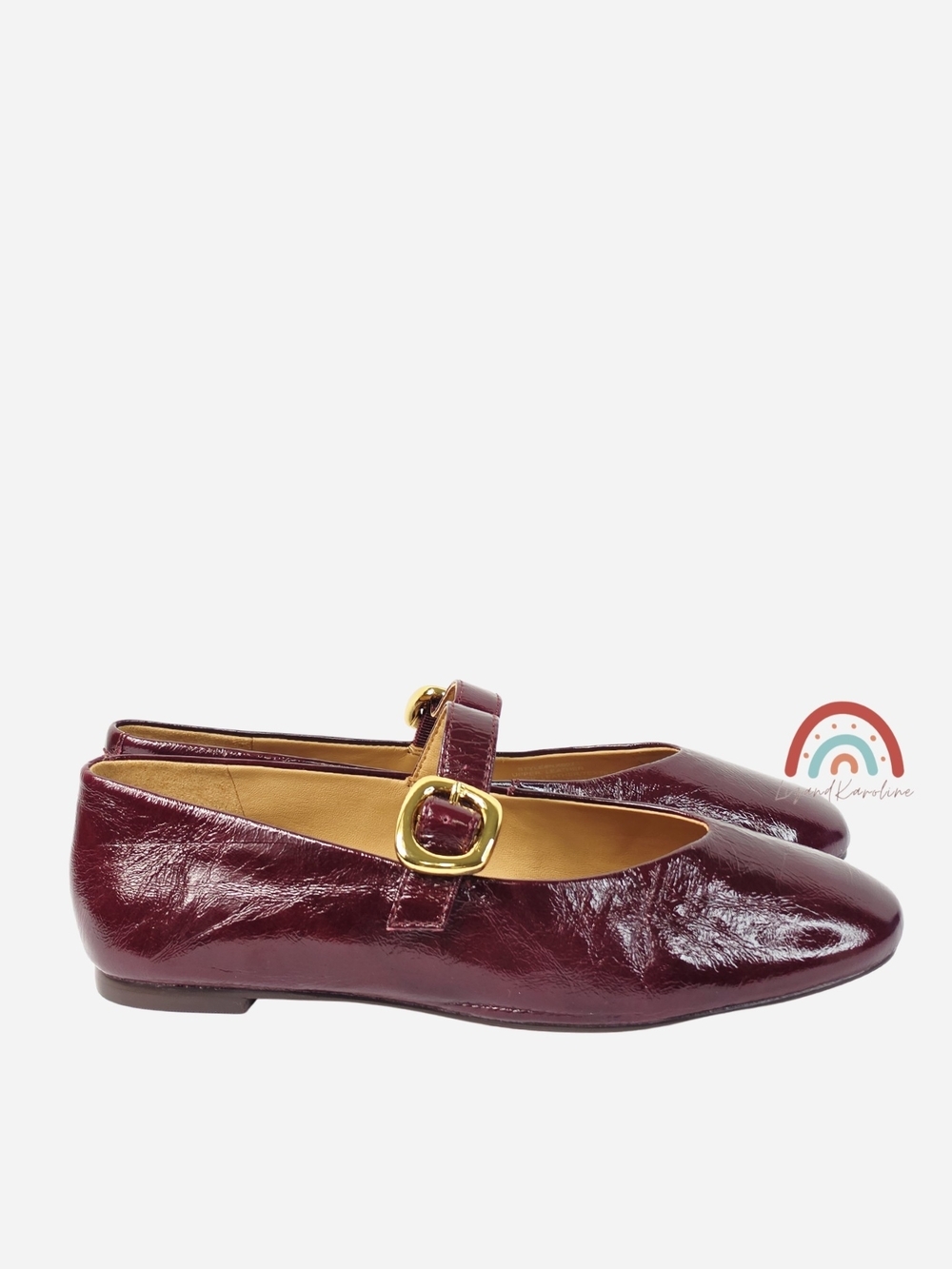 New! Madewell The Remy Mary Jane Flat in Leather Deep Plum 7 - Picture 5 of 15
